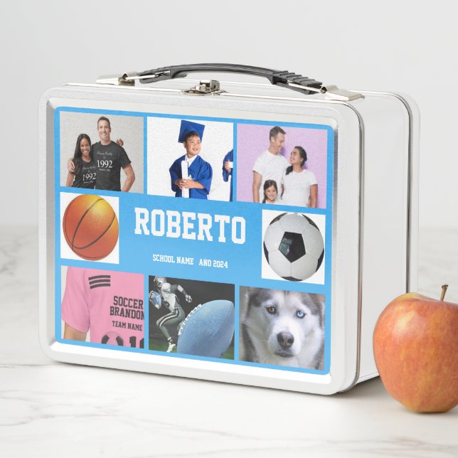 COLLAGE Foto Lunchbox BLAU SKY So anpassen (Beispiel)