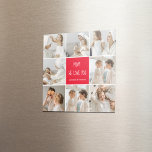 Collage Foto Mama Red Wir Liebe Sie beste Mutter G Magnet<br><div class="desc">"Collage Foto Mama Red We Liebe You" ist ein wunderschönes und sentimentales Geschenk, das perfekt ist, um Ihrer Mutter zu zeigen, wie viel Sie schätzen und Liebe sie. Dieses Geschenk enthält eine Collage von Fotos, sorgfältig kuratiert, um einige Ihrer am meisten geschätzten Erinnerungen mit Ihrer Mutter zu zeigen. Dieses Geschenk...</div>