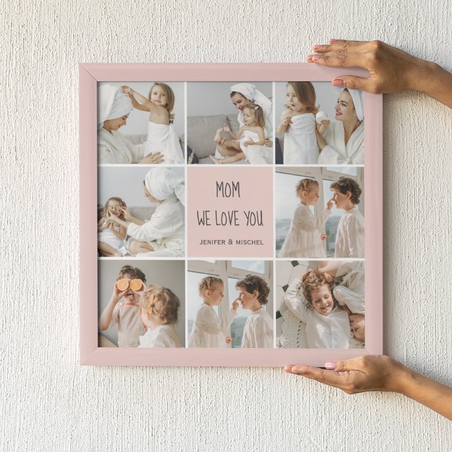 Collage Foto Mama Wir Liebe Sie beste Mutter Gesch Poster (Von Creator hochgeladen)