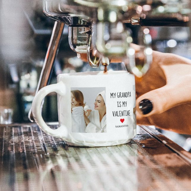 Collage Foto | Mein Opa ist mein Valentingeschenk Espressotasse (Von Creator hochgeladen)