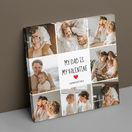 Collage Foto | Mein Vater ist mein Valentingeschen Leinwanddruck