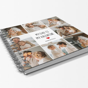 Collage Foto Mein Vater ist mein Valentingeschen Notizbuch