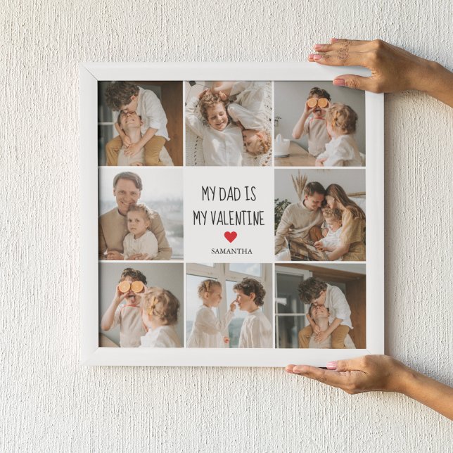 Collage Foto | Mein Vater ist mein Valentingeschen Poster (Von Creator hochgeladen)