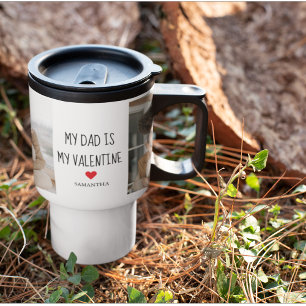 Collage Foto   Mein Vater ist mein Valentingeschen Reisebecher