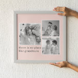 Collage Foto Pastell Pink Bestes Grandma Geschenk Poster<br><div class="desc">Sie suchen das perfekte Geschenk für Ihre Großmutter? Nehmen wir ein wunderschönes Foto in Pastellrosa. Dieses sentimentale und nachdenkliche Geschenk ist perfekt für jeden Anlass, vom Geburtstag bis zum Muttertag und darüber hinaus. Das Collage Foto kann so angepasst werden, dass es Bilder der Angehörigen Ihrer Großmutter, einschließlich ihrer Kinder, Enkel...</div>