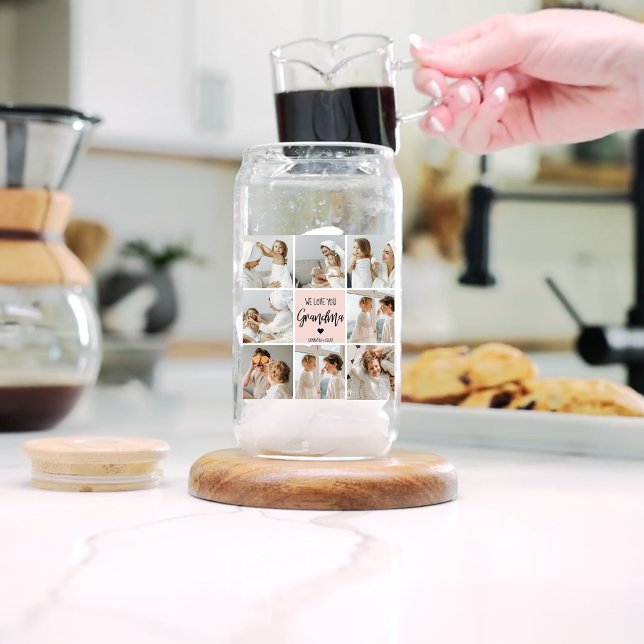 Collage Foto Pink Wir Liebe Sie Oma Bestes Geschen Dosenglas (Von Creator hochgeladen)
