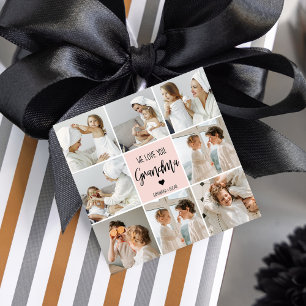 Collage Foto Pink Wir Liebe Sie Oma Bestes Geschen Geschenkanhänger