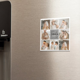 Collage Foto und Personalisierte Graugeschenke Magnet