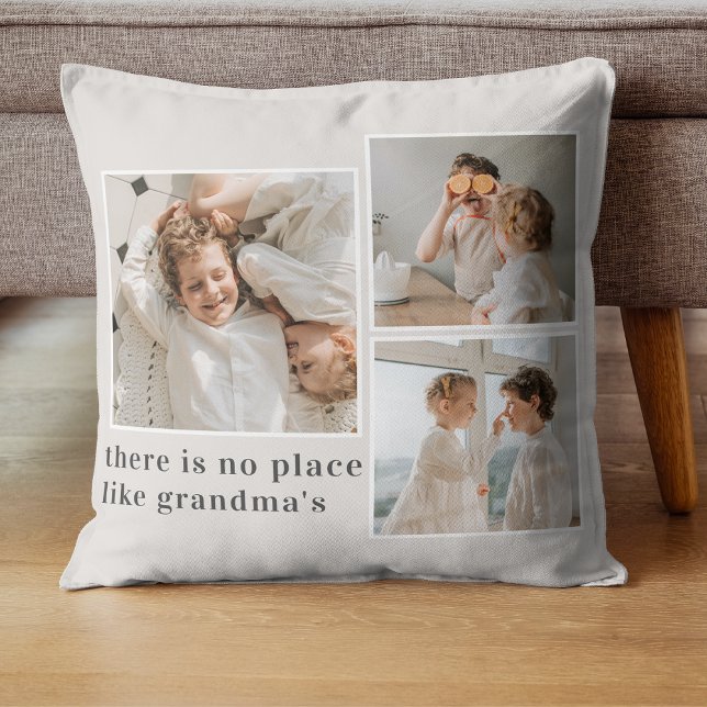 Collage Foto & Zitat Bestes Grandma-Geschenk Kissen (Von Creator hochgeladen)