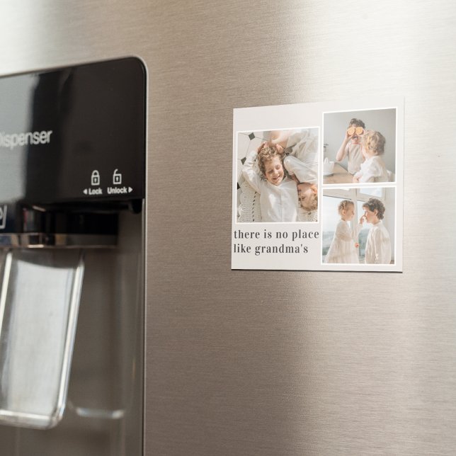 Collage Foto & Zitat Bestes Grandma-Geschenk Magnet (Von Creator hochgeladen)