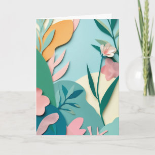 Collage-Gartenblüte Karte