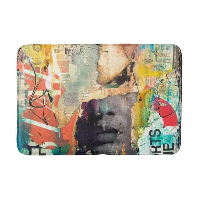 Collage Head Badematte (Vorderseite)