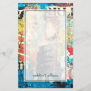 Collage Head Briefpapier