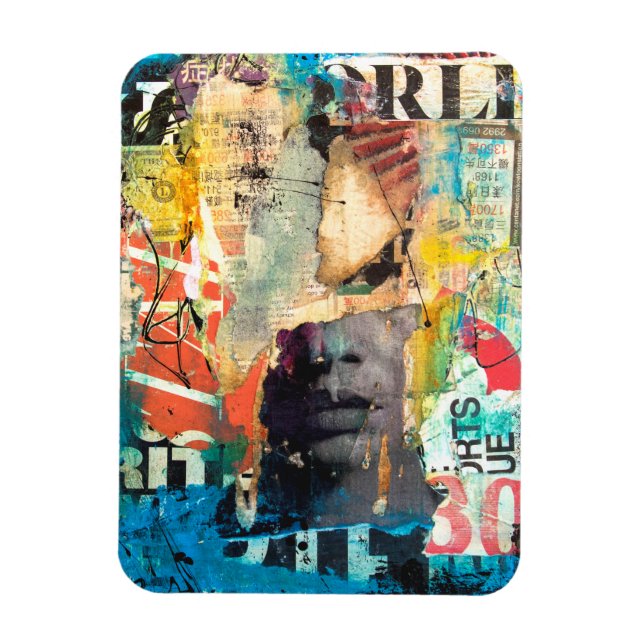 Collage Head Magnet (Vertikal)