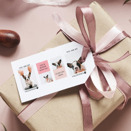 Collage Hund-Fotos | Hund ist meine Valentine | Ro Geschenkanhänger