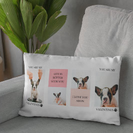 Collage Hund-Fotos | Hund ist meine Valentine | Ro Lendenkissen