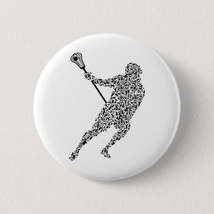Collage Lacrosse Player Shirt Lacrosse Coach Shirt Button