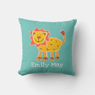 Collage Lion personnalisé Imprimer Coussin de cous