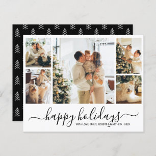 Collage minimaliste Budget Flyer de Noël