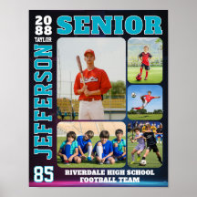 Collage mit Fotos eines Sportteamspielers in der A