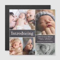 Collage mit mehreren Fotos Einführung der Geburt