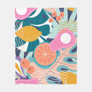 Collage moderne, floralnahtlose Muster. Moderne Au Fleecedecke