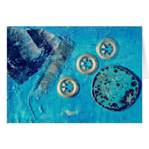 Collage multimédia mixte Blues