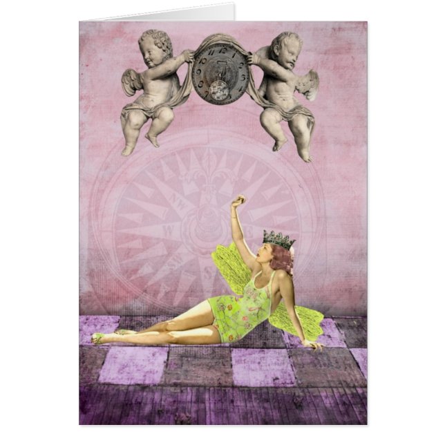 Collage multimédia mixte Fée Toutes les occasions (Devant)