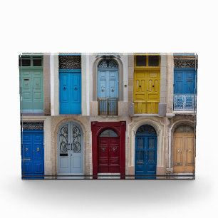 Collage of bunt front doors fotoblock
