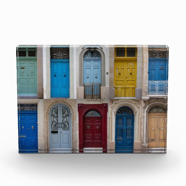 Collage of bunt front doors fotoblock (Vorderseite)