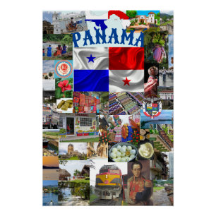 Collage of Fotos of Panama Poster