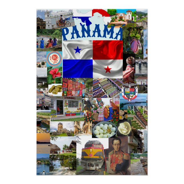 Collage of Fotos of Panama Poster (Vorderseite)