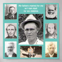 Collage of Fotos of Vathers Planted for Me Aquamar
