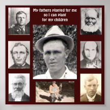Collage of Fotos of Vathers Planted for Me Red