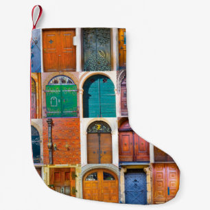 Collage of mittelalterliche front doors in Prag, T Kleiner Weihnachtsstrumpf