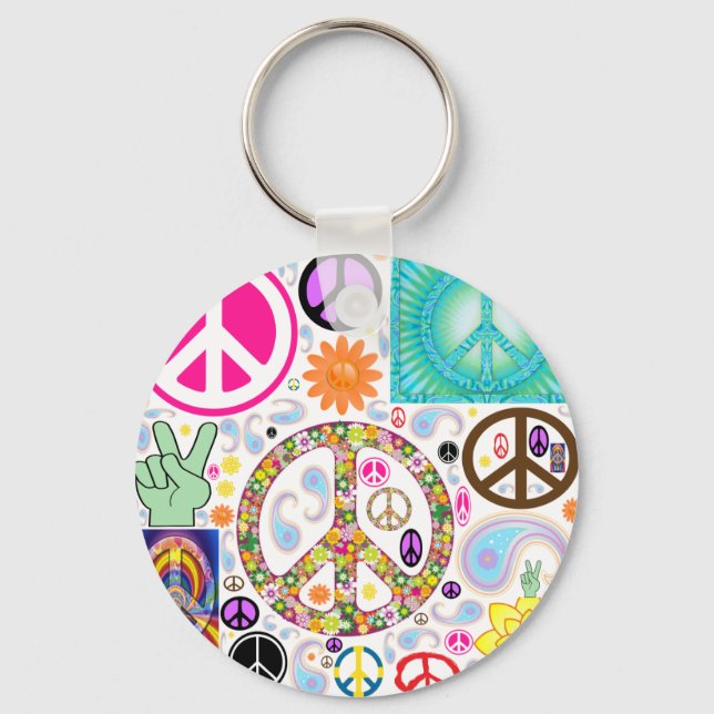 Collage of Peace Schlüsselanhänger (Vorderseite)