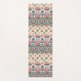 Collage of Turquoise and peach Mandalases 2.0 Yogamatte