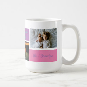 Collage personnalisé 3 Photo Grandpa Mug personna