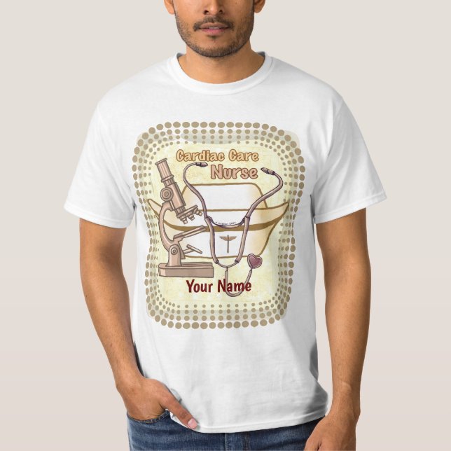 Collage personnalisé T-shirt Infirmière Cardiac (Devant)