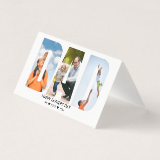 Collage photo avec lettres découpées DAD Fête des