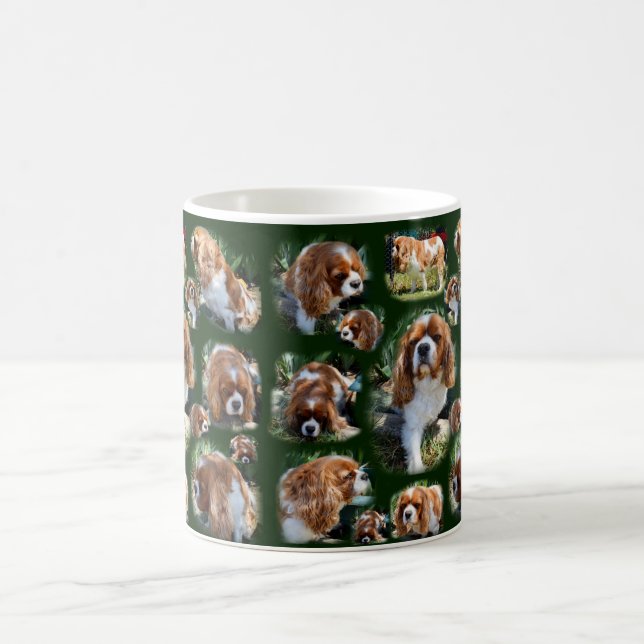 Collage photo Cavalier Spaniel, Café Mug (Centre)