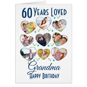 Collage photo d'anniversaire du coeur