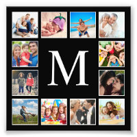 Collage photo de famille personnalisée Noir person
