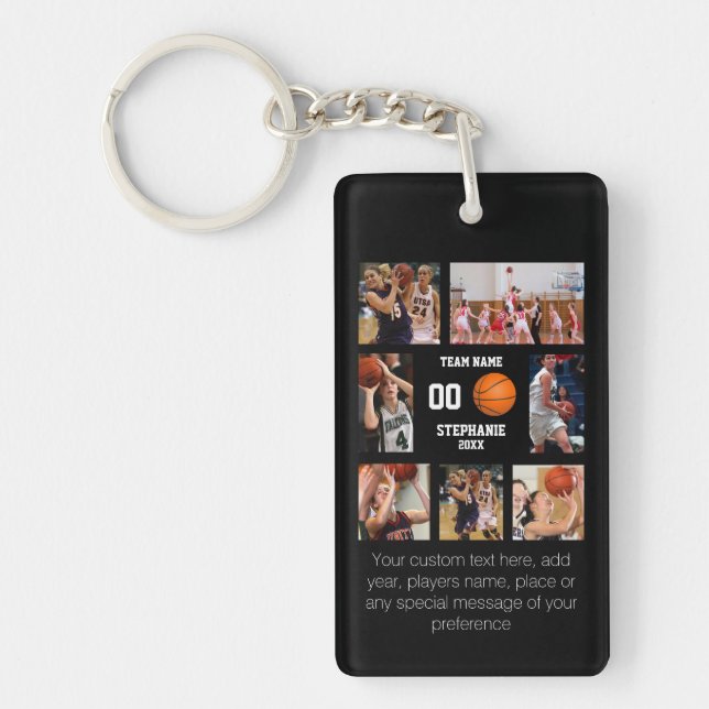 Collage photo de filles de basket-ball personnalis (Devant)