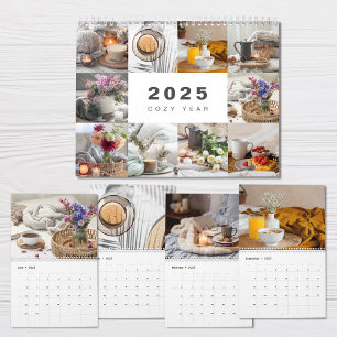 Collage photo de l'année confortable Calendrier mo