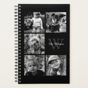 Collage photo élégant et monogramme