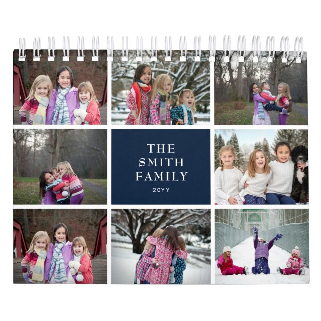 Collage photo famille 2025 Calendrier (Protection)