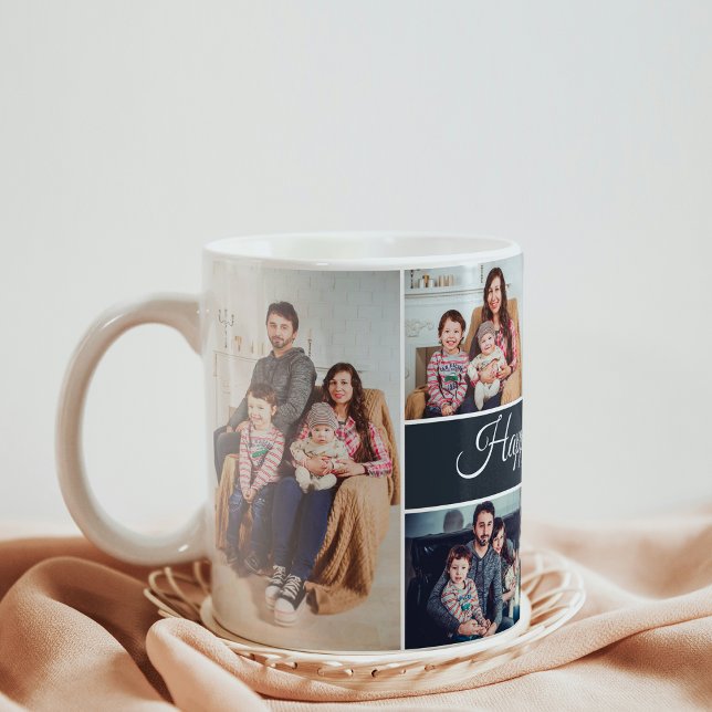 Collage photo famille 6 Photos Café Mug (Créateur téléchargé)