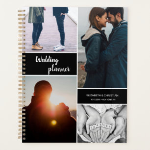 Collage photo fiançailles wedding planner personna