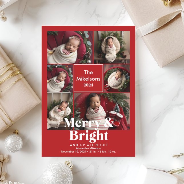 Collage photo Joyeux et Faire-part de naissance br (Créateur téléchargé)